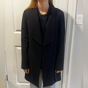 Elegant Black Trench Topper Coat for Women